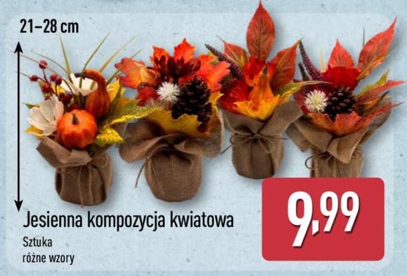 Jesienna kompozycja kwiatowa