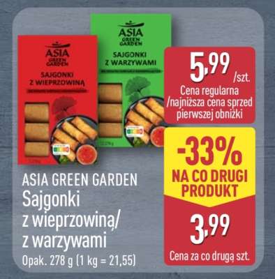 ASIA GREEN GARDEN Sajgonki z wieprzowiną z warzywami