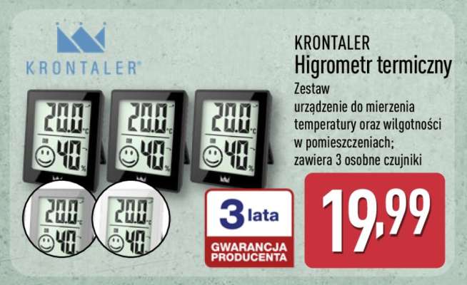 KRONTALER Higrometr termiczny