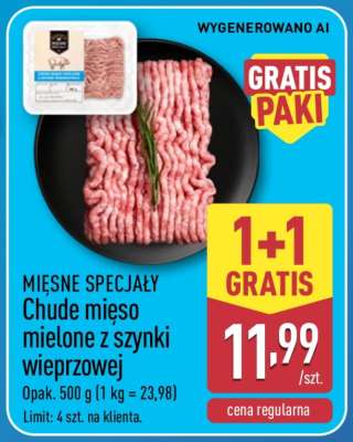 Chude mięso mielone z szynki wieprzowej
