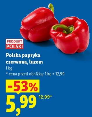 Polska papryka czerwona, luzem