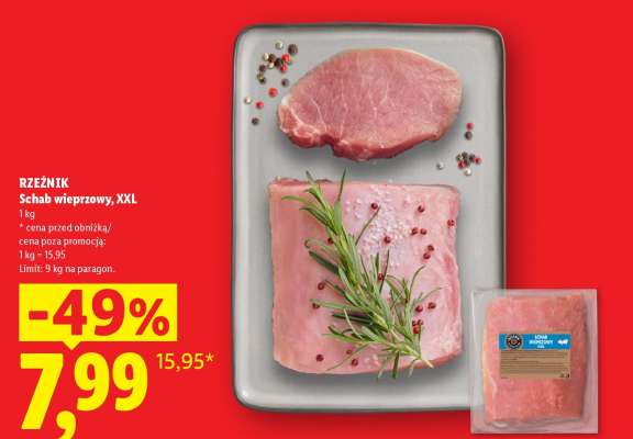 Rzeźnik Schab wieprzowy, XXL