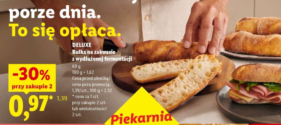 DELUXE Bułka na zakwasie z wydłużonej fermentacji