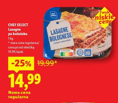 CHEF SELECT Lasagne po bolońsku