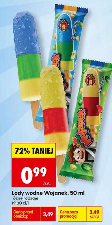 Lody wodne Wojanek, 50 ml