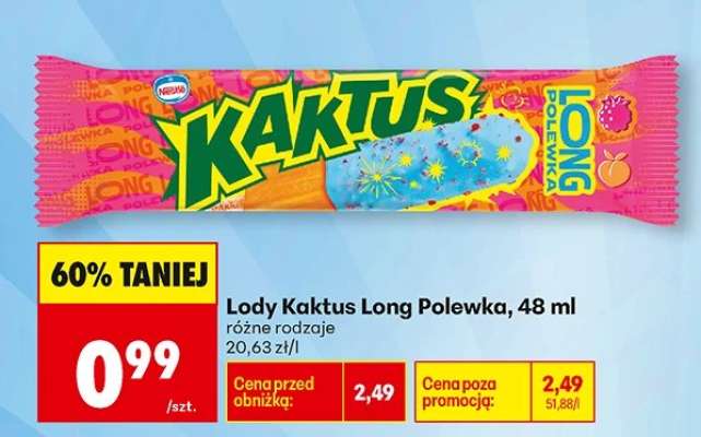 Lody Kaktus Long Polewka, 48 ml