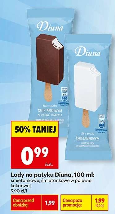 Lody na patyku Diuna, 100 ml