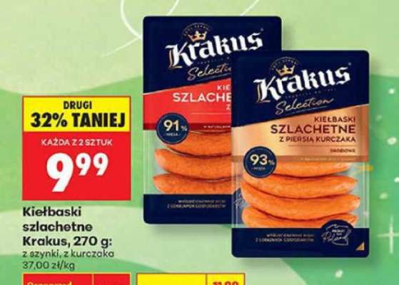 Kiełbaski szlachetne Krakus, 270 g