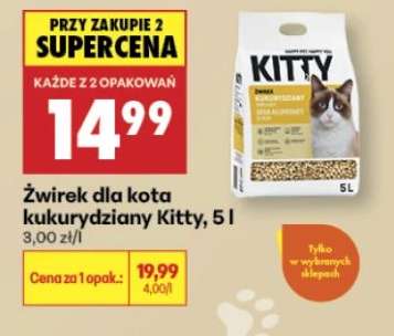 Żwirek dla kota kukurydziany Kitty, 5 l