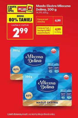 Masło Ekstra Mleczna Dolina 200 g
