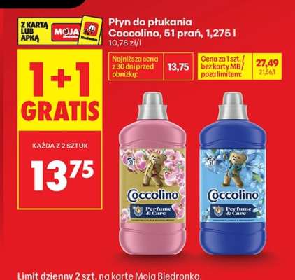 Płyn do płukania Coccolino, 51 prań, 1,275 l