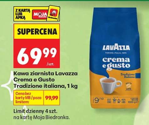 Kawa ziarnista Lavazza Crema e Gusto Tradizione italiana, 1 kg