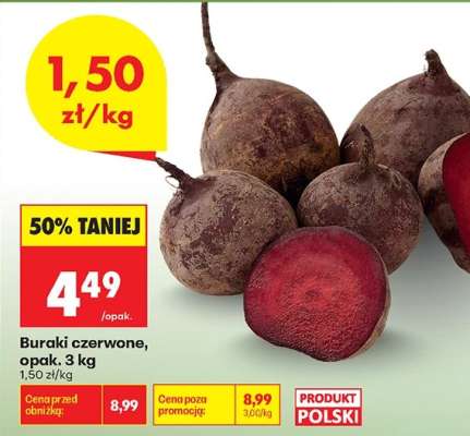 Buraki czerwone opak . 3 kg