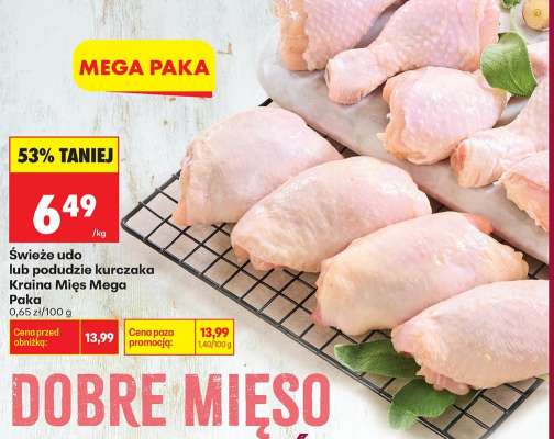 świeże udo lub podudzie kurczaka Kraina Mięs Mega Paka