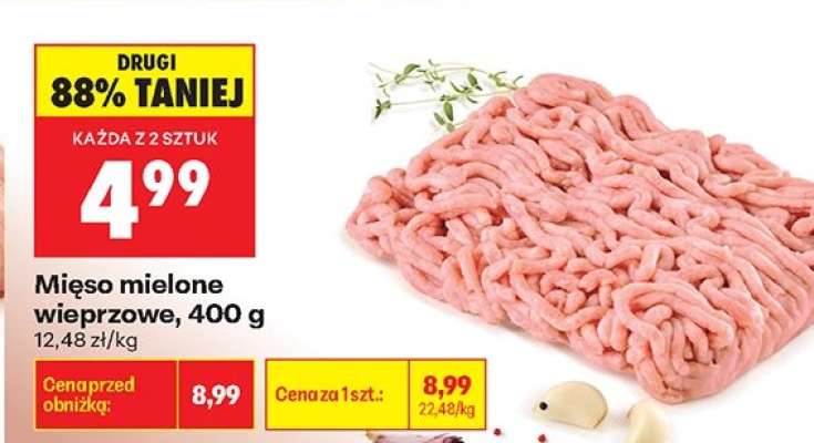Mięso mielone wieprzowe, 400 g