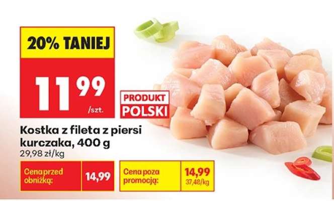 Kostka z fileta z piersi kurczaka 400 g