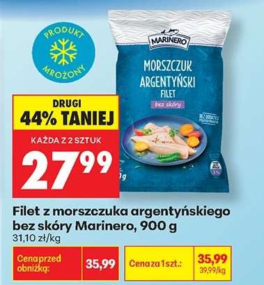 Filet z morszczuka argentyńskiego bez skóry Marinero, 900 g