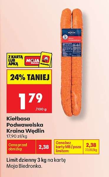 Kiełbasa Podwawelska Kraina Wędlin .