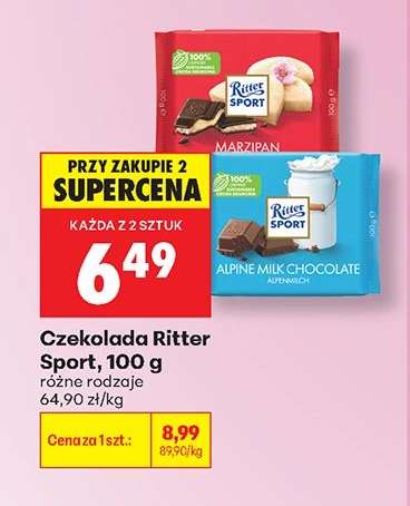 CZEKOLADA RITTER SPORT 100 G