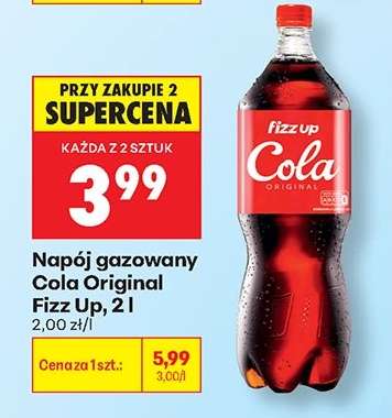 Napój gazowany Cola Original Fizz Up, 2 l