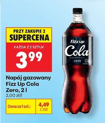 Napój gazowany Fizz Up Cola Zero, 2 l