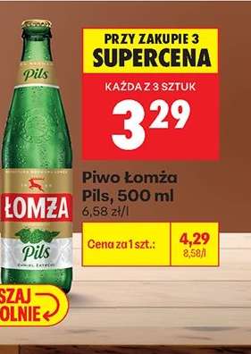 Piwo Łomża Pils , 500 ml