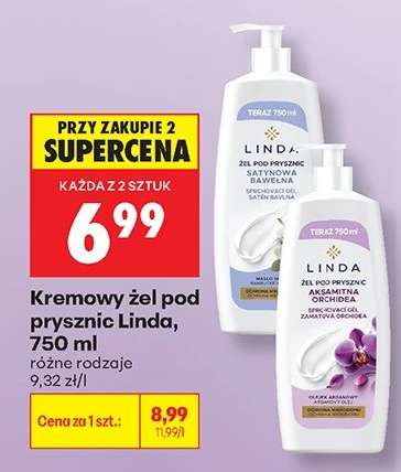 Kremowy żel pod prysznic Linda, 750 ml