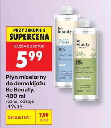 Płyn micelarny do demakijażu Be Beauty, 400 ml