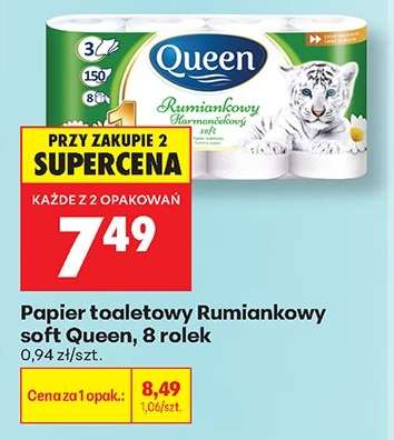 Papier toaletowy Rumiankowy soft Queen, 8 rolek