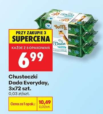 Chusteczki Dada Everyday, 3x72 szt.