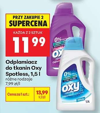 Odplamiacz do tkanin Oxy Spotless, 1,5 l