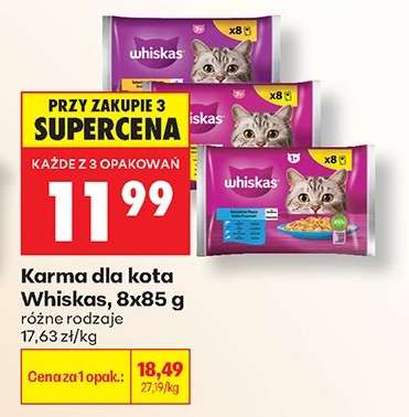 Karma dla kota Whiskas, 8x85 g