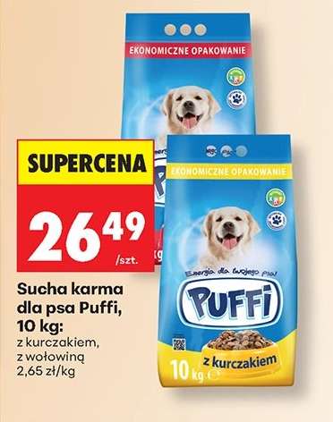 Sucha karma dla psa Puffi, 10 kg