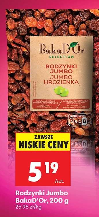 Rodzynki Jumbo BakaD'Or, 200 g