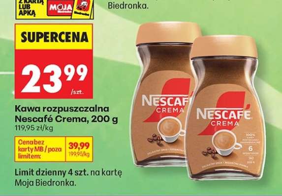Kawa rozpuszczalna Nescafé Crema 200 g