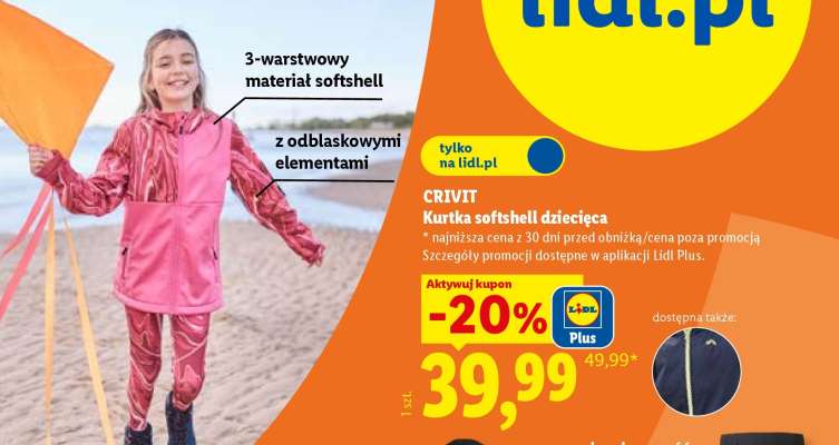 CRIVIT Kurtka softshell dziecięca