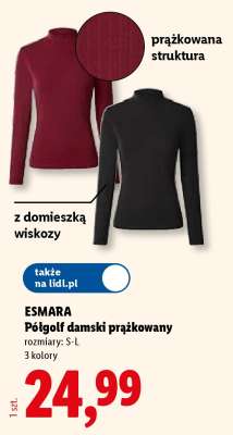 ESMARA Półgolf damski prążkowany