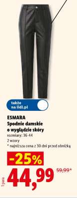 ESMARA Spodnie damskie o wyglądzie skóry