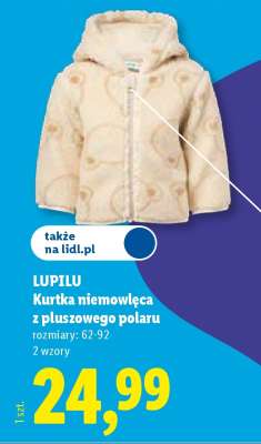 LUPILU Kurtka niemowlęca z pluszowego polaru