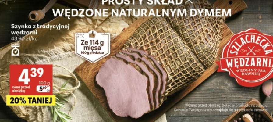 Szynka z tradycyjnej wędzarni