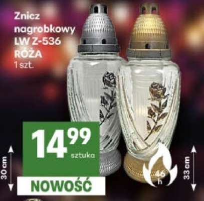 Znicz nagrobkowy LW Z-536 RÓŻA