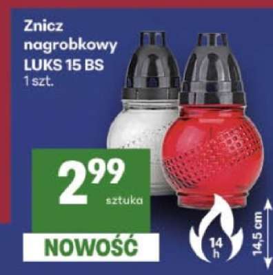 Znicz nagrobkowy LUKS 15 BS
