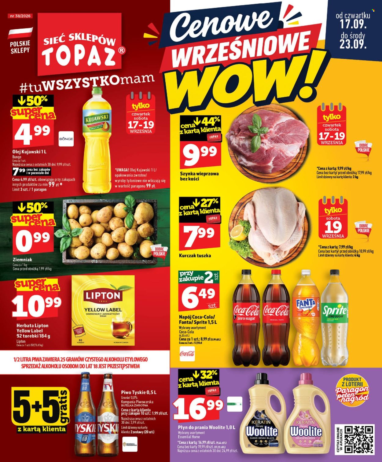 Gazetka Topaz - 17.09.2026 - 23.09.2026. Strona 1