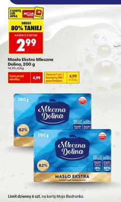 Masło Ekstra Mleczna Dolina 200 g