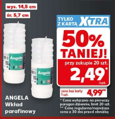 ANGELA Wkład parafinowy