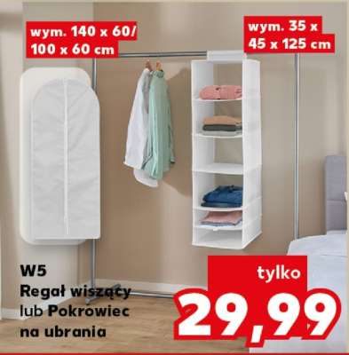 Regal wiszący lub Pokrowiec na ubrania