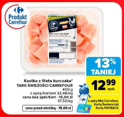 Kostka z fileta kurczaka