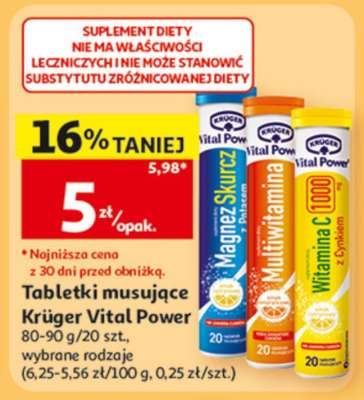Tabletki musujące Krüger Vital Power
