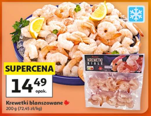 Krewetki blanszowane