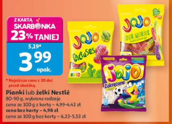 Pianki lub żelki Nestlé